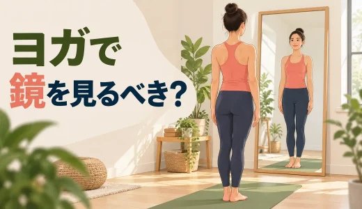 ヨガで鏡を見るべき？フォーム確認の使い方と注意点