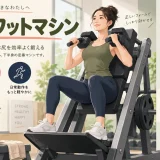 v squat machineのフォームを示すイラスト