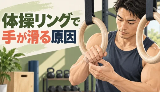 体操リングで手が滑る原因｜表面・汗・握り位置の確認