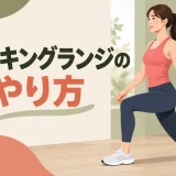 ウォーキングランジの正しいフォーム