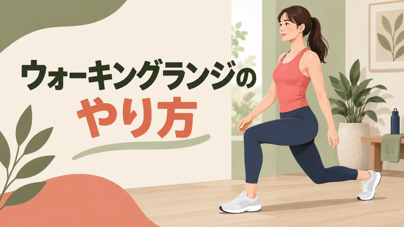 ウォーキングランジの正しいフォーム