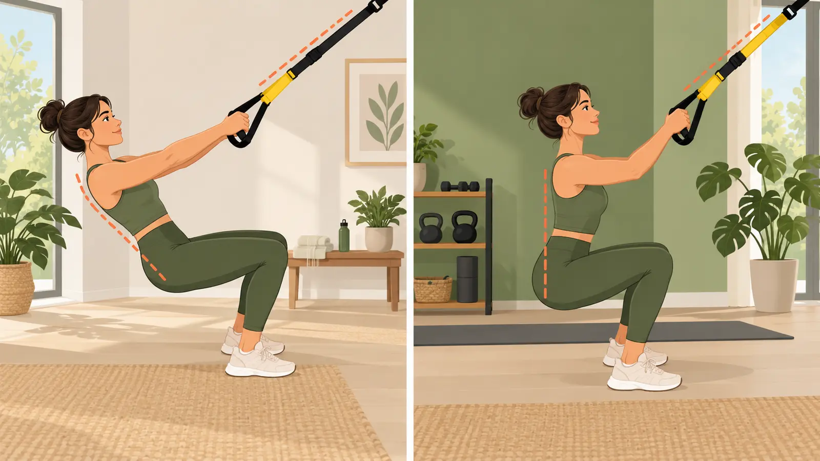 壁を使ったウォールシットの開始・静止・終了手順