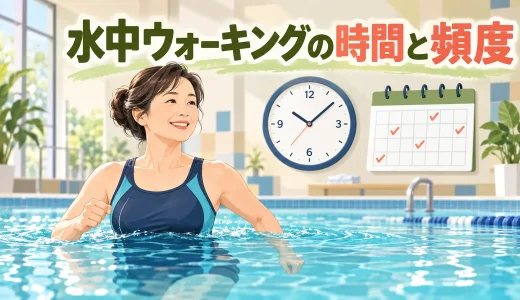 水中ウォーキングの時間と頻度｜初心者が無理なく続ける目安