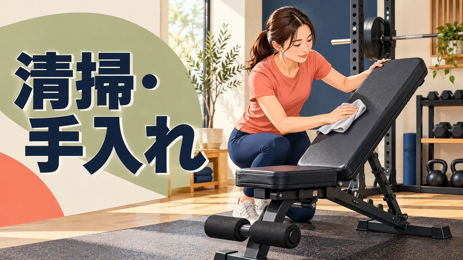 トレーニングベンチの清掃と手入れ トレーニングベンチの清掃と手入れのアイキャッチ