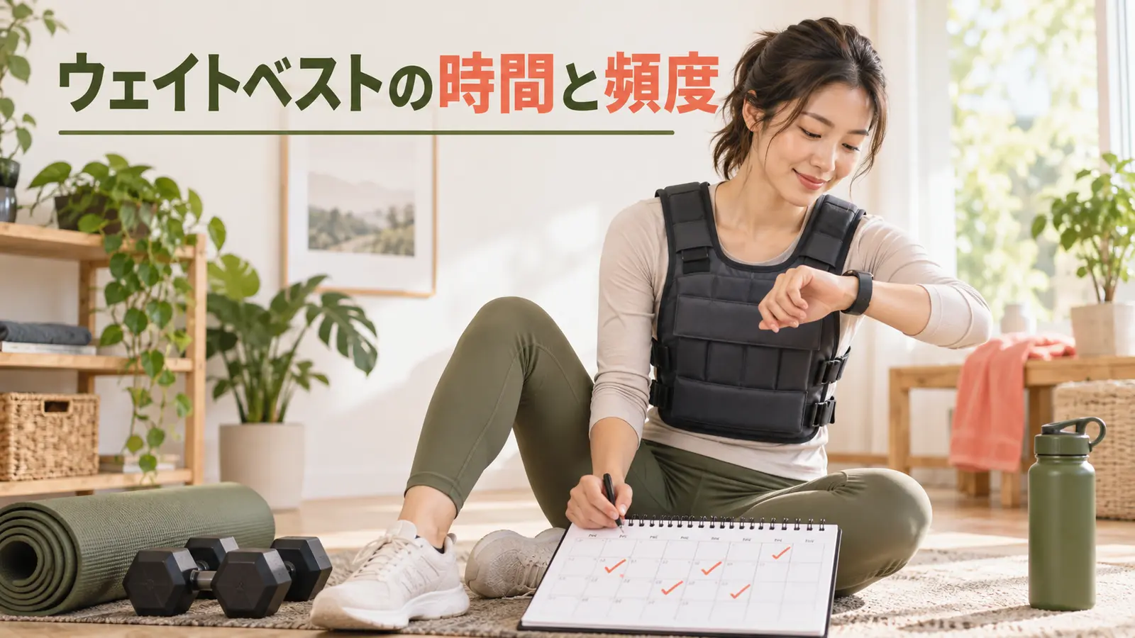 ウェイトベスト初心者メニューのフォームと設定