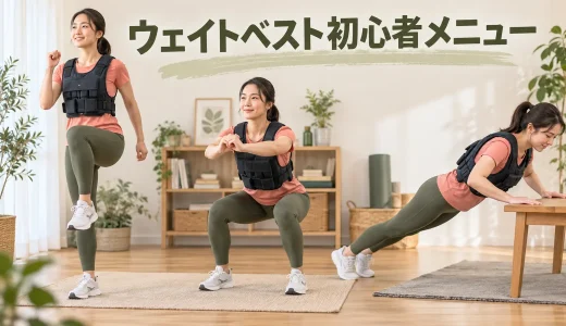 ウェイトベスト初心者メニュー｜安全に加重する基本プログラム