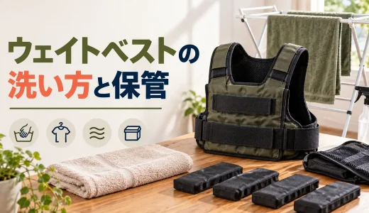 ウェイトベストの洗い方と保管方法｜重りの取り外し・乾燥・点検