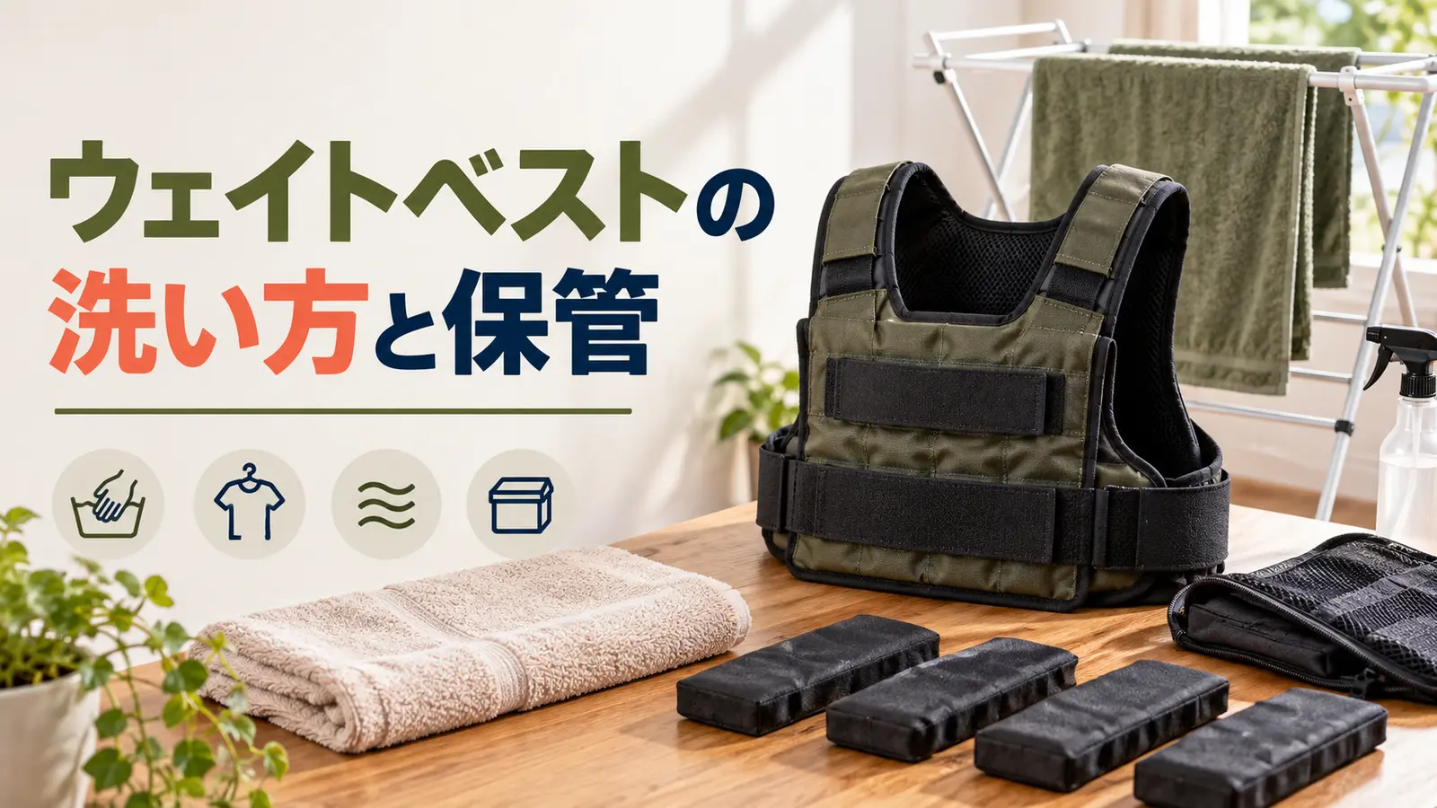 ウェイトベストの洗い方と保管
