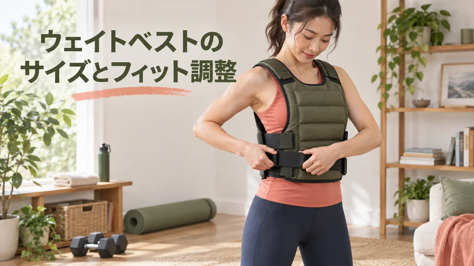 ウェイトベストのサイズとフィット調整