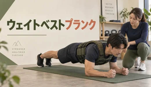 ウェイトベストプランクのやり方｜重りの位置・姿勢・外し方