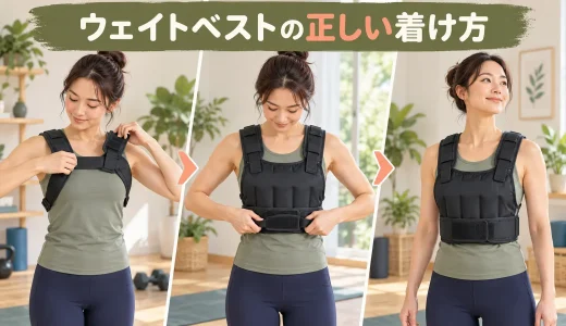 ウェイトベストの正しい着け方｜肩・胸・腹部を圧迫しない調整方法