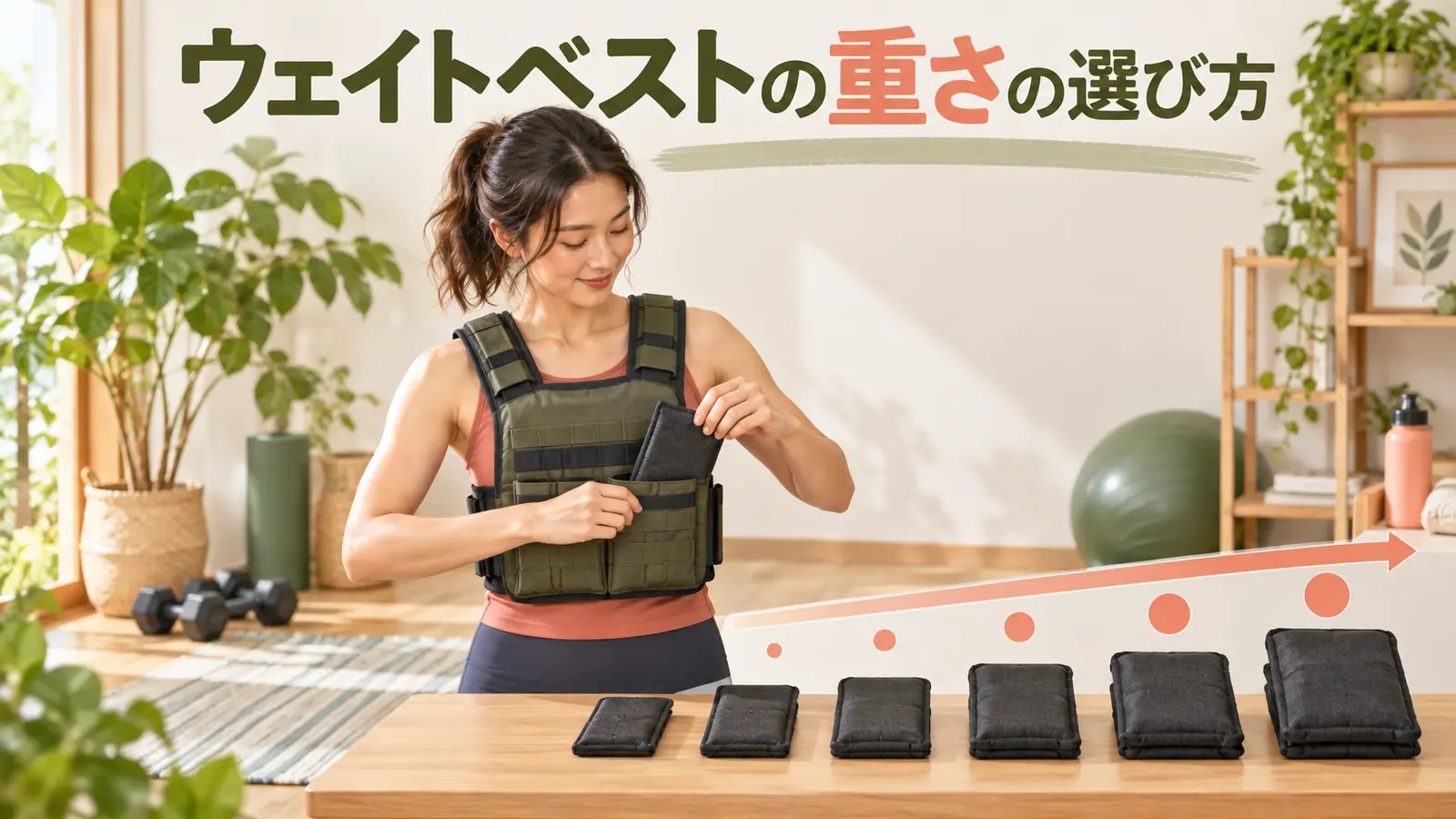 ウェイトベストの重さの選び方