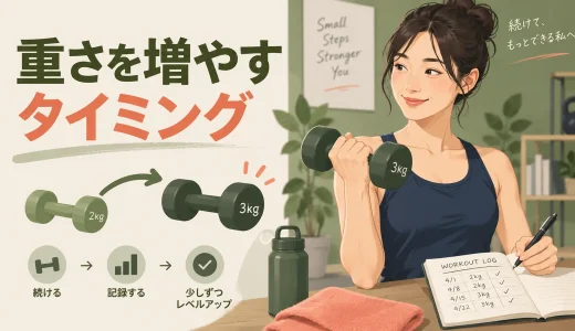 ダンベルの重さを増やすタイミング｜重量アップの判断基準
