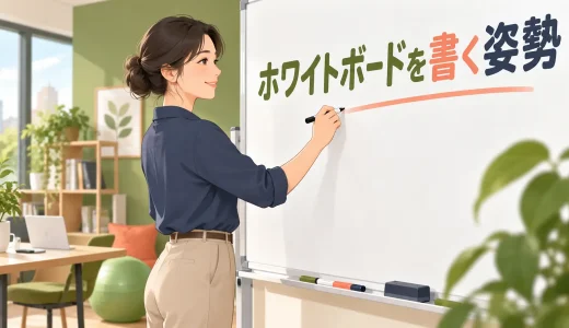 ホワイトボードを書くと肩が疲れる原因｜高さ・立ち位置・腕の動かし方