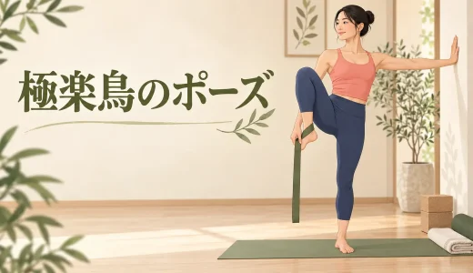 極楽鳥のポーズとは？立てない・脚が伸びない時の段階練習