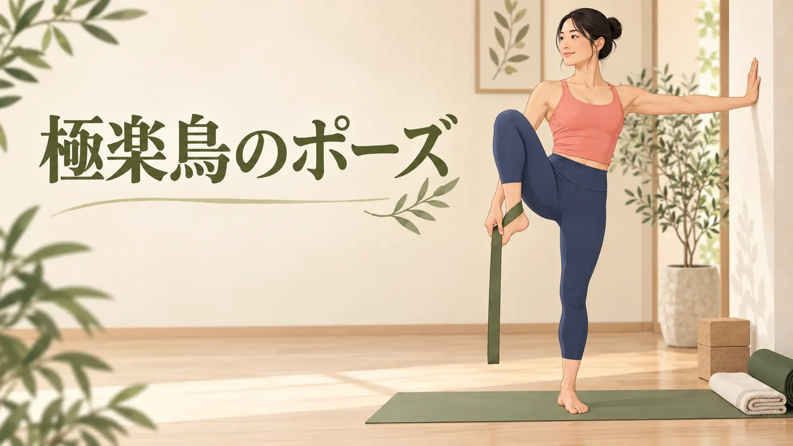 極楽鳥のポーズの安全な基本フォーム