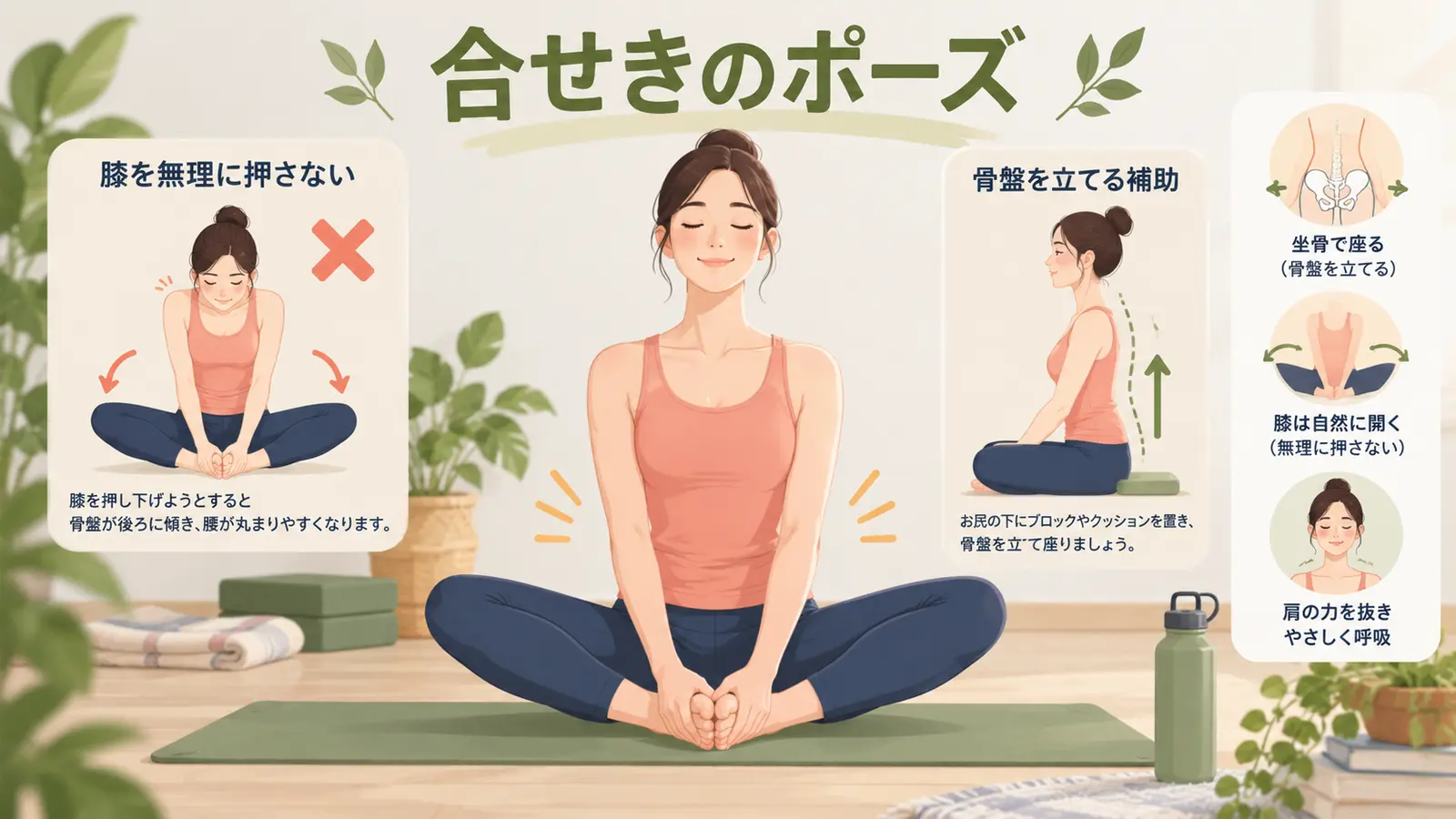 合せきのポーズ 合せきのポーズのフォーム