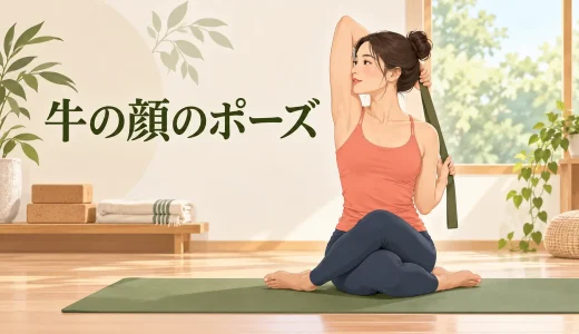 牛の顔のポーズとは？効果・腕が届かない・膝が重ならない時の調整