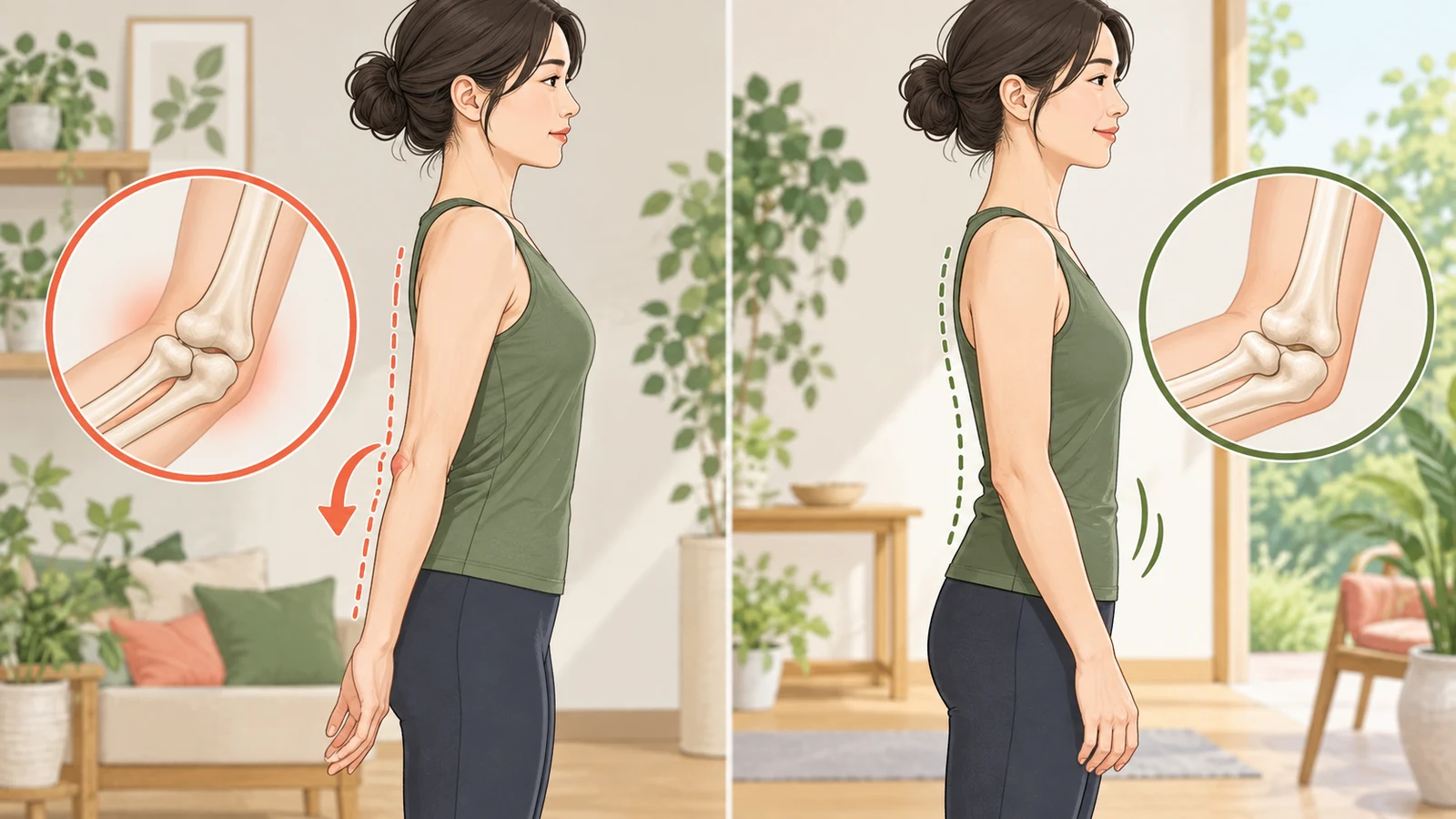 ヨガで肘が痛いときの安全な調整方法