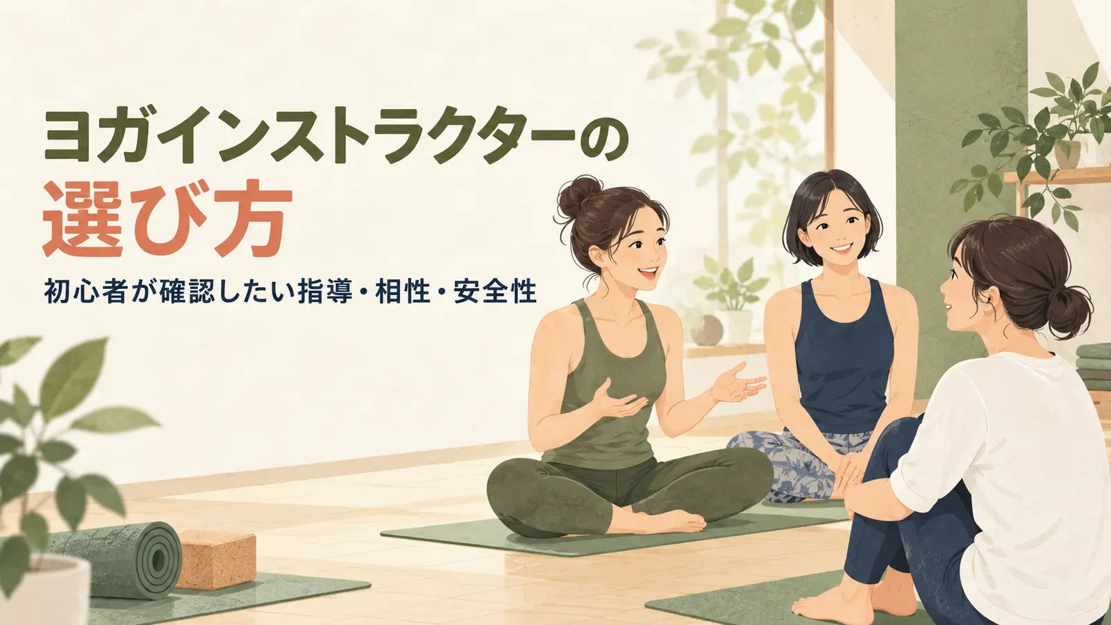 初心者が講師の指導方法を比較する様子