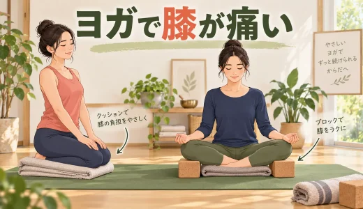 ヨガで膝が痛い原因は？正座・あぐら・膝立ちの負担軽減
