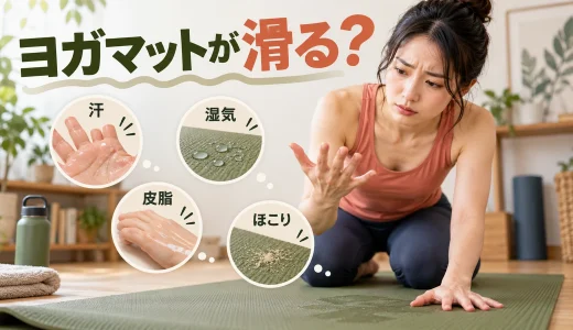 ヨガマットが滑る原因は？手足・床・マット別の滑り止め対策