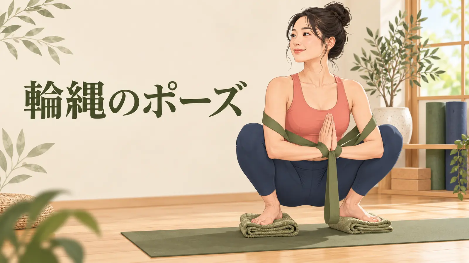 輪縄のポーズ 輪縄のポーズの安全な基本フォーム