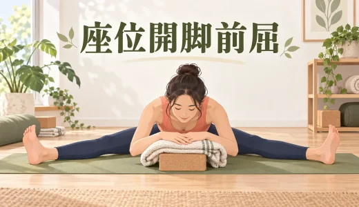 座位開脚前屈とは？正しいやり方・骨盤が倒れる時の調整