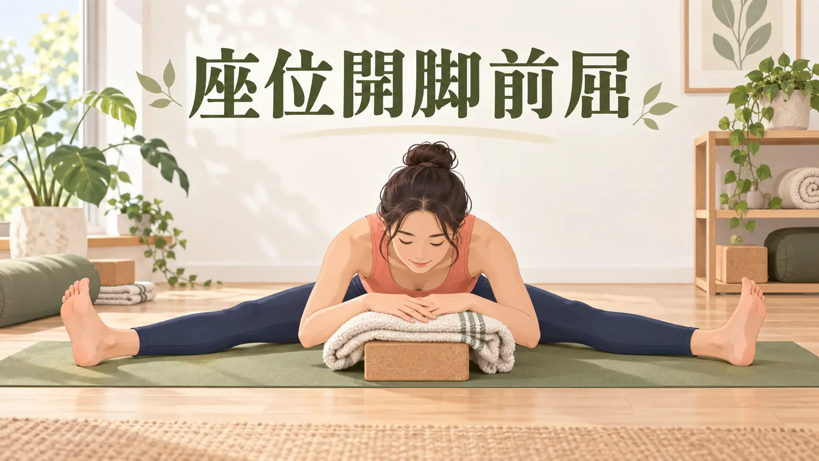 座位開脚前屈 座位開脚前屈の基本フォーム