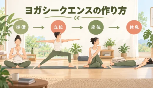 ヨガシークエンスの作り方｜初心者向け順番・時間配分・例を解説
