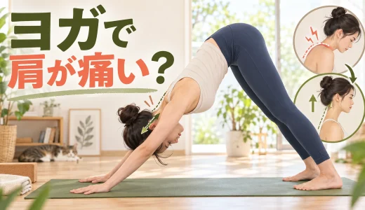 ヨガで肩が痛い原因は？ダウンドッグ・チャトランガの負担軽減