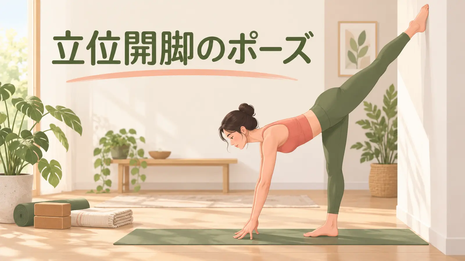 立位開脚のポーズ 立位開脚のポーズの基本フォーム
