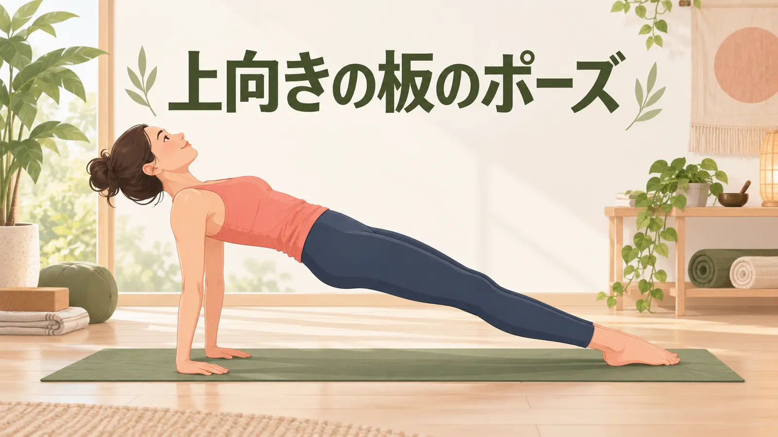 上向きの板のポーズの基本フォーム